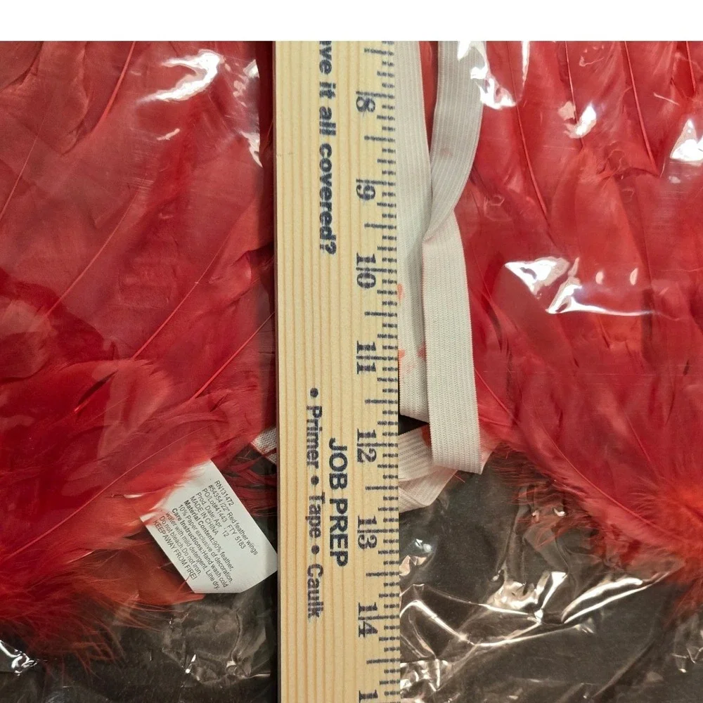 Forum Novelties Red Feather Angel Wings‎ Costume Accessory 22 Inch 54354 NEW